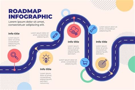 Free Vector | Flat roadmap infographic template | Roadmap infographic ...