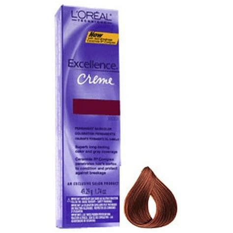 L'Oreal Excellence Creme Permanent Creme Haircolor - Color : 6.6 - Light Auburn - Walmart.com ...