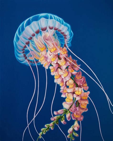 Surreal Animal Paintings Reimagine Wildlife and Their Connection to Nature in 2020 | Jellyfish ...