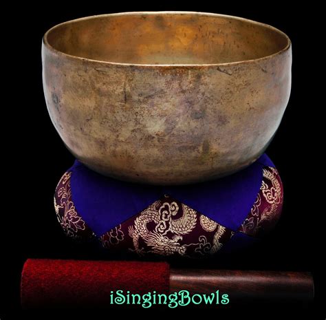 Antique Tibetan Singing Bowl #9533 : Thado 7 3/8", ca. 18th Century, F3 & B4. - iSingingBowls