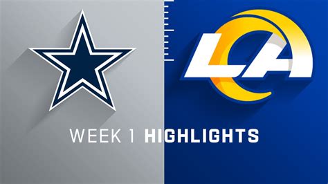 Dallas Cowboys vs. Los Angeles Rams highlights | Week 1