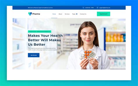 Best Doctor Webflow Template in 2023 - Pharma | VictorFlow Templates