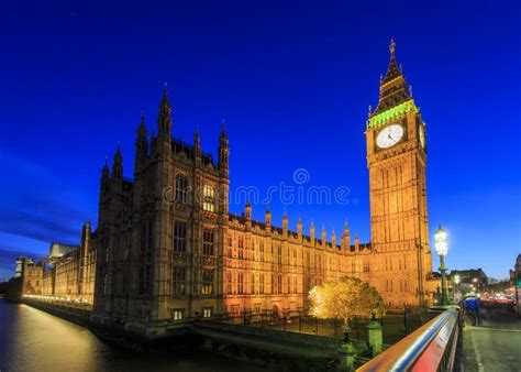 Night View of the Famous Big Ben, London, United Kingdom Stock Photo ...