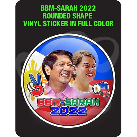 BBM-Sarah 2022_Marcos-Duterte_Rounded Shape Symbol_Car-Motorcycle Full ...