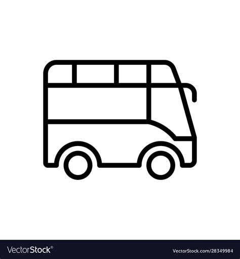 Tourist bus Royalty Free Vector Image - VectorStock