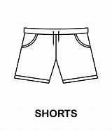 Página Para colorear Con Pantalones Cortos Niños 8547156 Vector En  sketch template