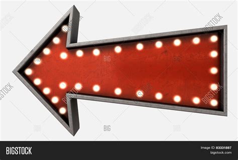 Vintage Red Arrow Sign Image & Photo (Free Trial) | Bigstock