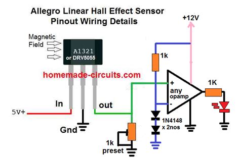 Linear Hall-Effect Sensor – Working and Application Circuit – Homemade Circuit Projects