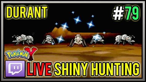 [Live] Shiny Durant at 207 Horde Encounters | Live Shiny Pokemon #79 | Pokemon X and Y - YouTube