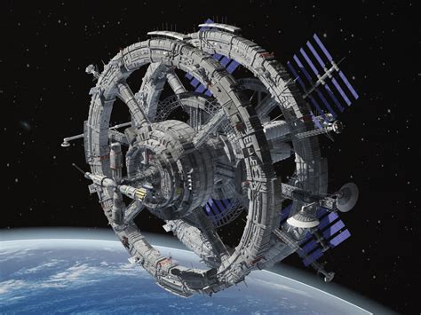 3d model generic sci-fi space station