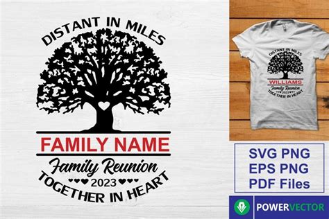 Family Reunion Shirt Template, Together in Heart Svg Png