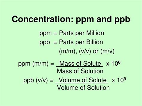 How to calculate ppm concentration - lasopabest