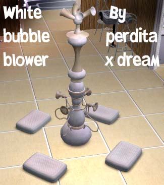 Mod The Sims - White & Beige Bubble Blower Recolor (Matching Value Bar!)