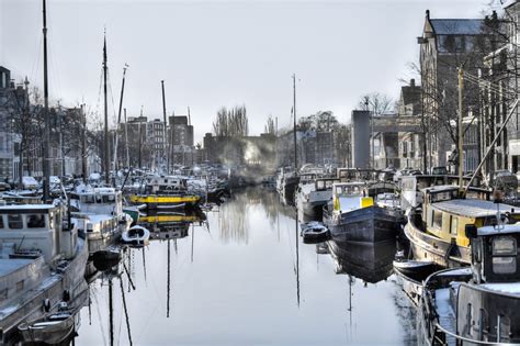 Fotoğraf : peyzaj, Su, kar, kış, rıhtım, tekne, nehir, kanal, Cityscape ...