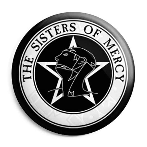 The Sisters of Mercy - Round Logo - Button Badge, Magnet, Key Ring | BadgePig.co.uk