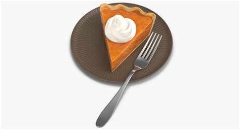 Pumpkin pie slice 3D - TurboSquid 1339186