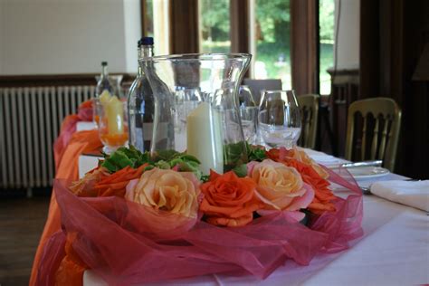 Top Table wedding decoration Orange & Coral Wedding Theme | Flickr