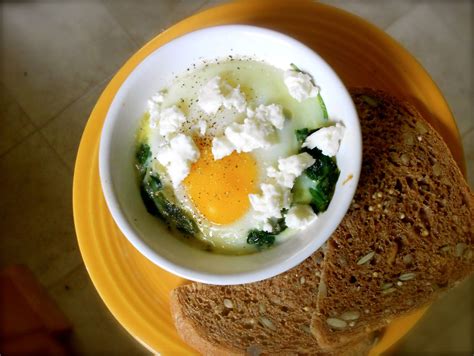 Savouring Stella: Single Serving Spinach Feta Egg Bake