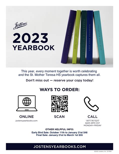 St. Mother Teresa High School on Twitter: "2022 - 2023 YEARBOOK SALES ...