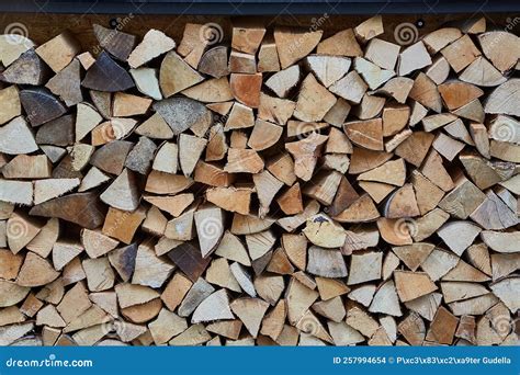 Log Pile Closeup stock photo. Image of tree, material - 257994654