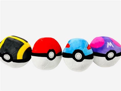 Pokeball Plush Set - Pokemon Ball Plush - Full Set