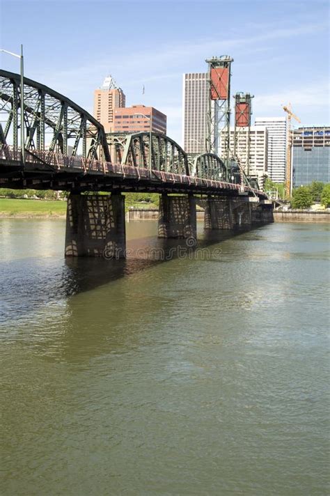 Willamette River Bridge Downtown Portland Oregon Stock Photo - Image: 19461630