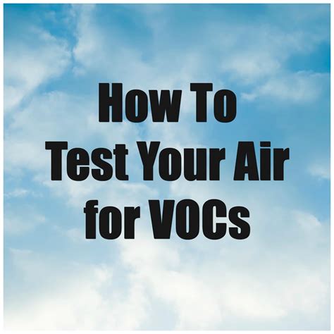 HOw to Test Your Air For VOCs - Get Green Be Well