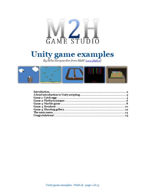 (PDF) Unity Game Examples - DOKUMEN.TIPS