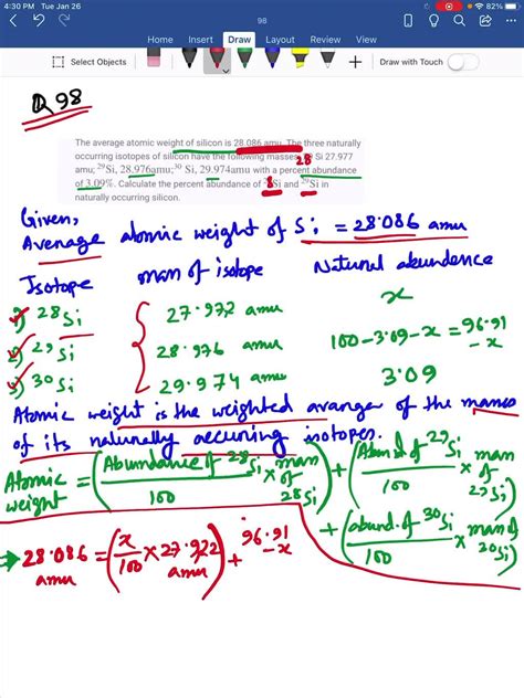 5.6 Silicon consists of three isotopes with the follo… - SolvedLib