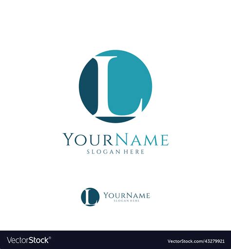 Letter lo logo design template initial Royalty Free Vector