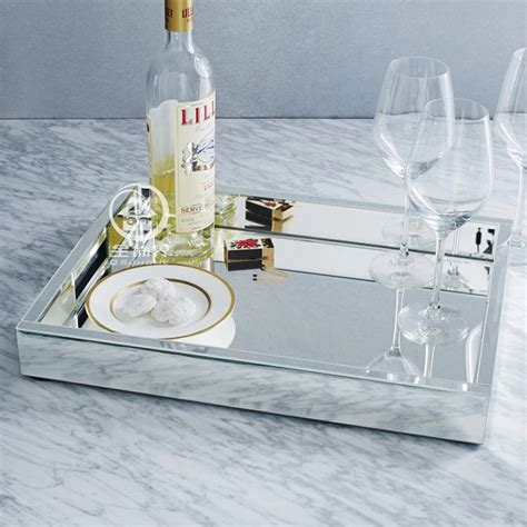 Aliexpress.com : Buy Rectangle glass mirrored tray modern vanity tray storage tray wedding decor ...