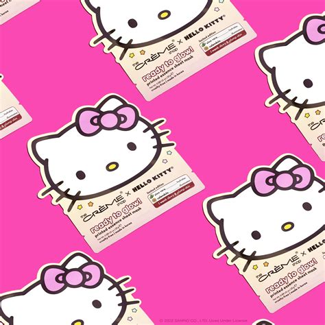 The Crème Shop x Hello Kitty Ready To Glow Printed Essence Sheet Mask