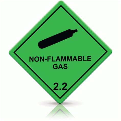 Non Flammable Gas Label - Juleteagyd