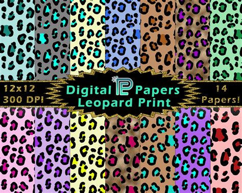 Leopard Print Digital Paper // Leopard Digital Paper // Leopard Print - Etsy