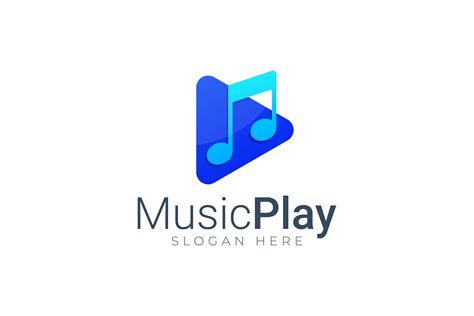 Music Play Logo | Illustrator Templates ~ Creative Market