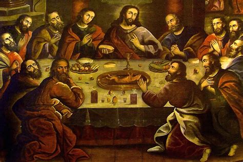 Cusco Cathedral (Cathedral of Santo Domingo) The Last Supper as depicted by Marcos Zapata, a ...