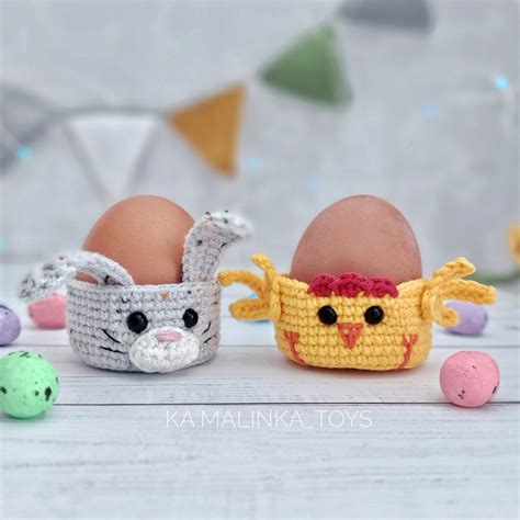 Easter Egg Basket Crochet Pattern - printable PDF - Amigurumi Today Shop