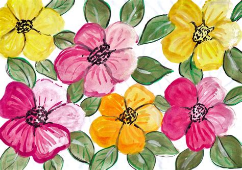 10 Watercolor Flower Painting Background (JPG) Vol.2 | OnlyGFX.com