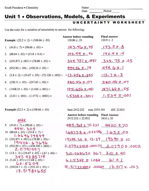 Significant Figures Worksheet Answers Key - Thekidsworksheet