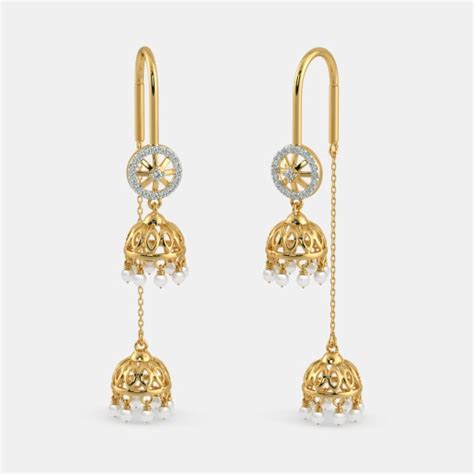 Sui Dhaga Earrings - Buy 50+ Sui Dhaga Earring Designs Online in India 2020 | BlueStone.com