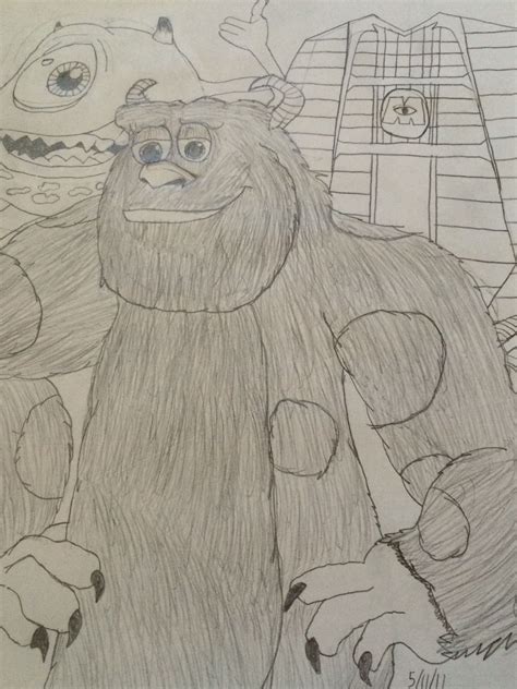 Drawing of Mike & Sulley | Disney drawings, Mike and sulley, Drawings