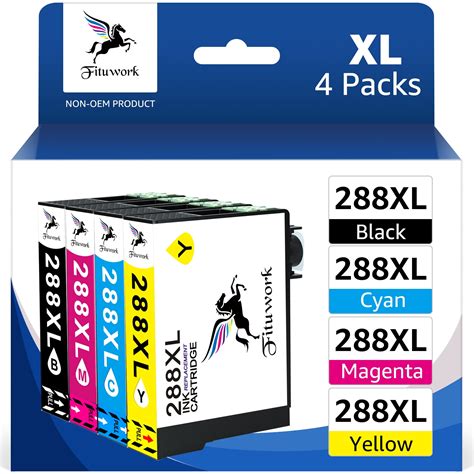 288XL 288 Ink Cartridges for Epson Printer Ink 288 288XL T288XL for Epson Expression Home XP-440 ...