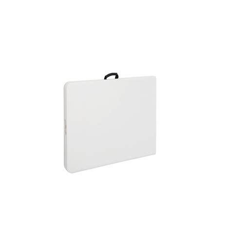 Folding Plastic Table White 1520x750mm - Theodist