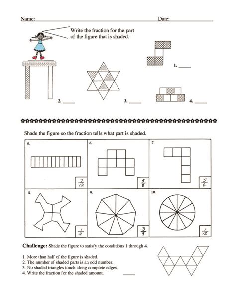 Fraction Bars Sample Worksheet - Concepts