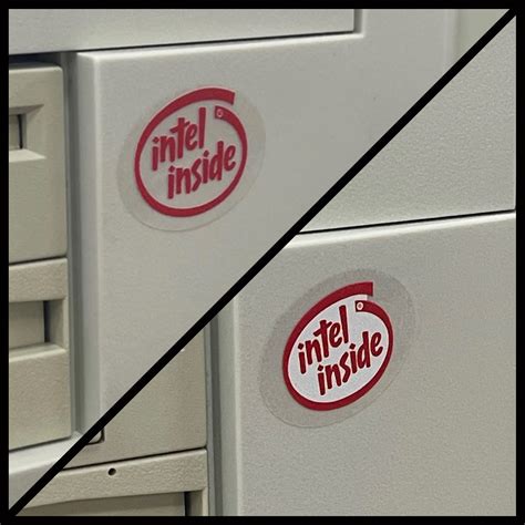 "Intel Inside" Case Badge Sticker RED - Clear – Geekenspiel