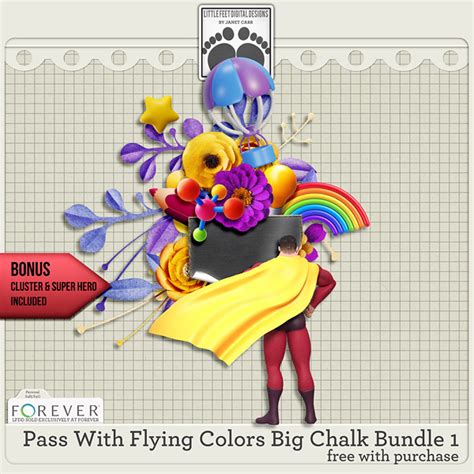 Pass With Flying Colors Chalk Big Bundle Part 1 | Digital Art