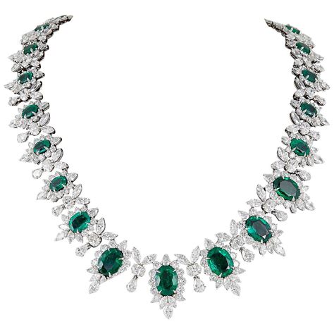 Important Emerald and Diamond Necklace | Jewelry, Diamond necklace ...