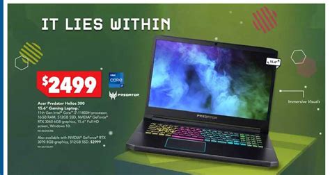 Acer Predator Helios 300 15.6" Gaming Laptop Offer at Harvey Norman - 1Catalogue.com.au