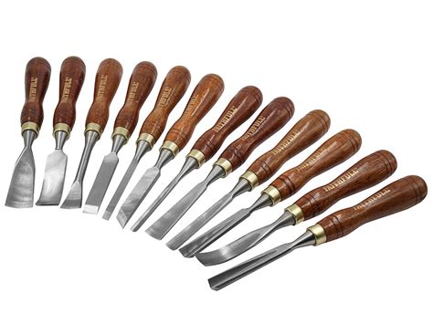 Wood Carving Chisels Set of 12 in Case | FaithfullTools.com