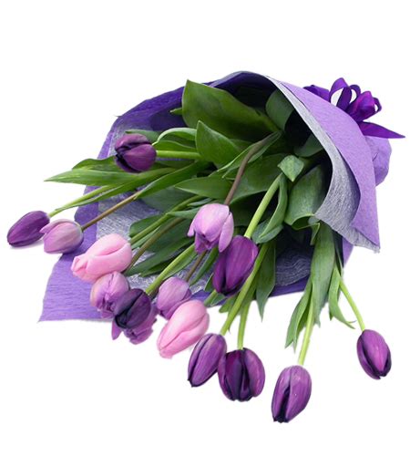 15 Pieces Purple Tulip in a Gorgeous Bouquet Buy in Philippines